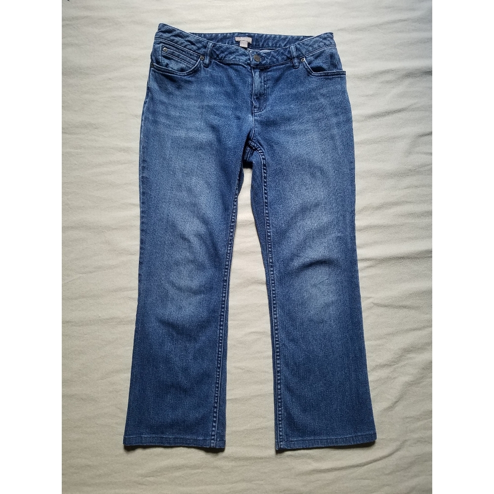 J Jill Blue Jeans Boot Cut Sz 8 petite